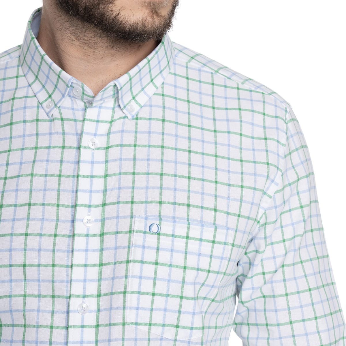 CAMISA OXFORD FANTASÍA PARA HOMBRE VERDE V6054N5123