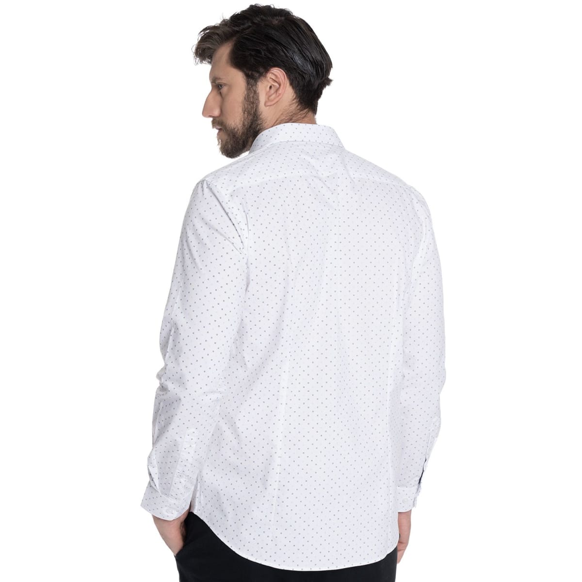 CAMISA ESTAMPADA PARA HOMBRE BLANCO V6062N5012
