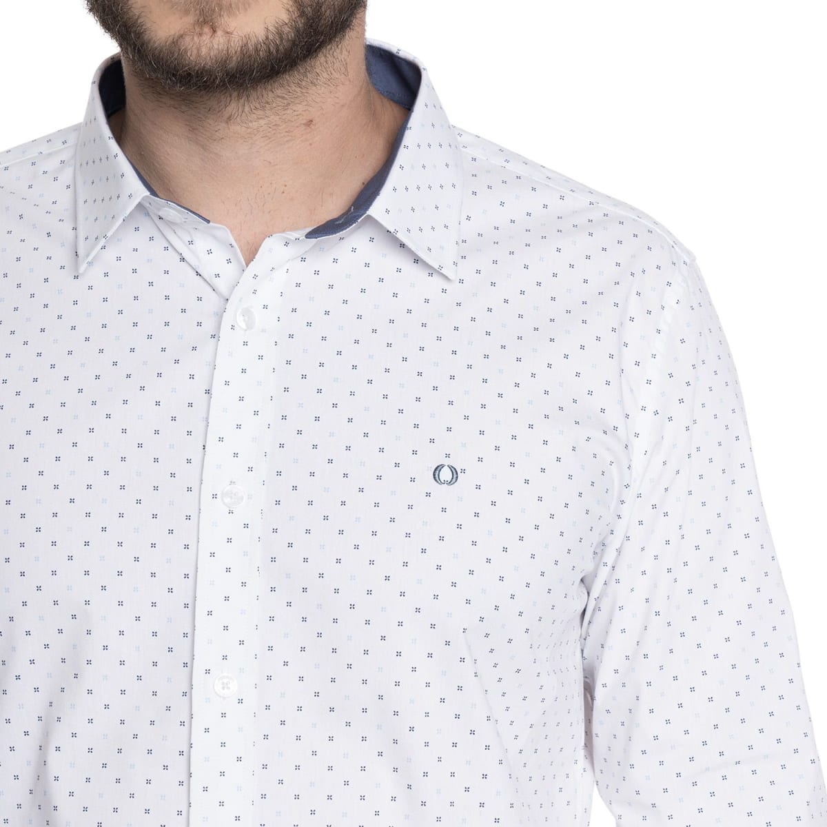 CAMISA ESTAMPADA PARA HOMBRE BLANCO V6062N5013