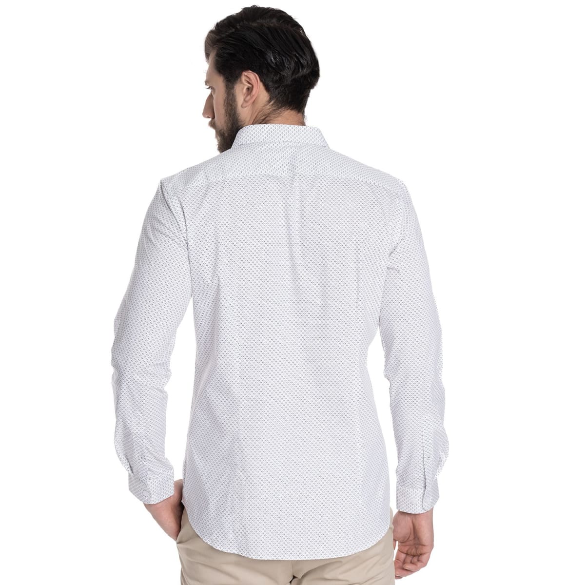 CAMISA ESTAMPADA PARA HOMBRE BEIGE V6062N5352