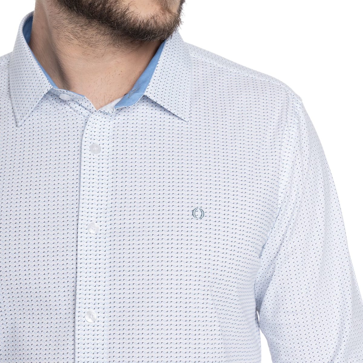 CAMISA ESTAMPADA PARA HOMBRE CELESTE CLARO V6062N5713