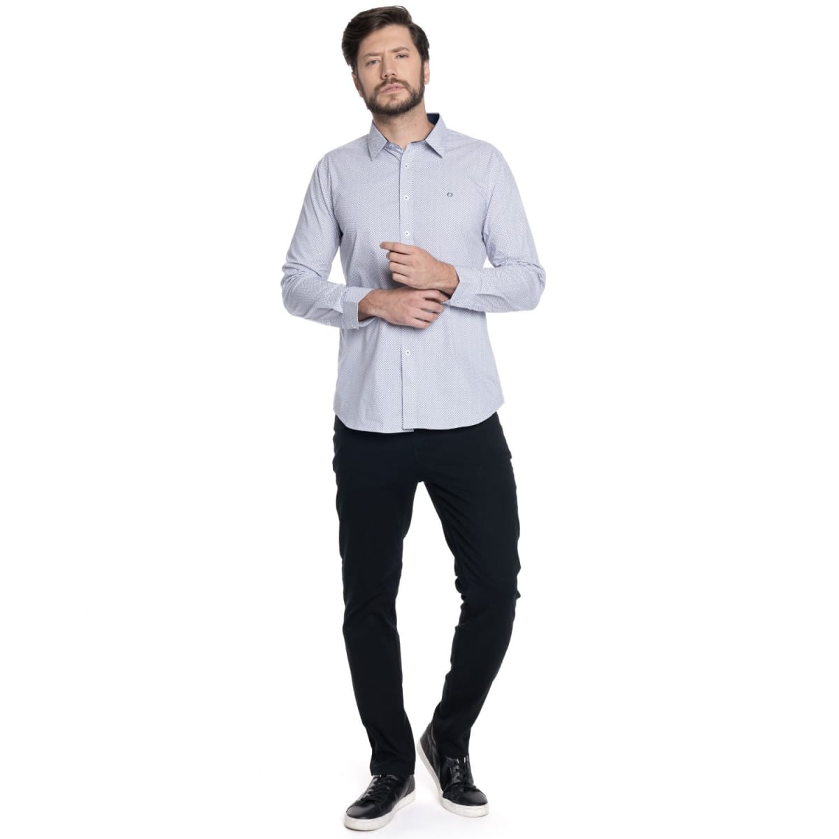 CAMISA ESTAMPADA PARA HOMBRE AZUL V6062N5774