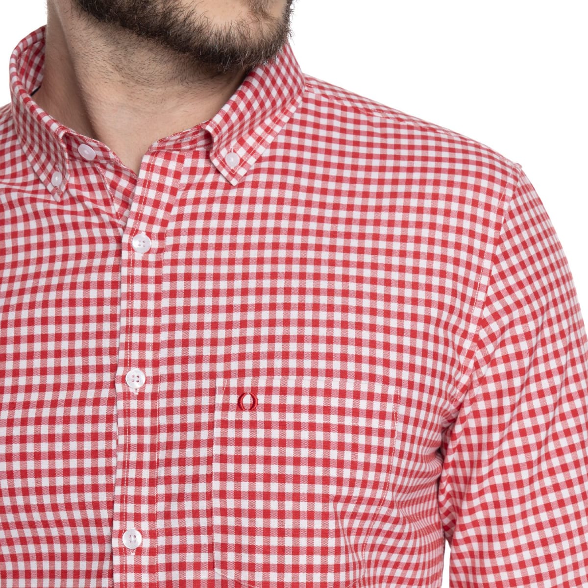 CAMISA A CUADROS PARA HOMBRE ROJO V6070N5543