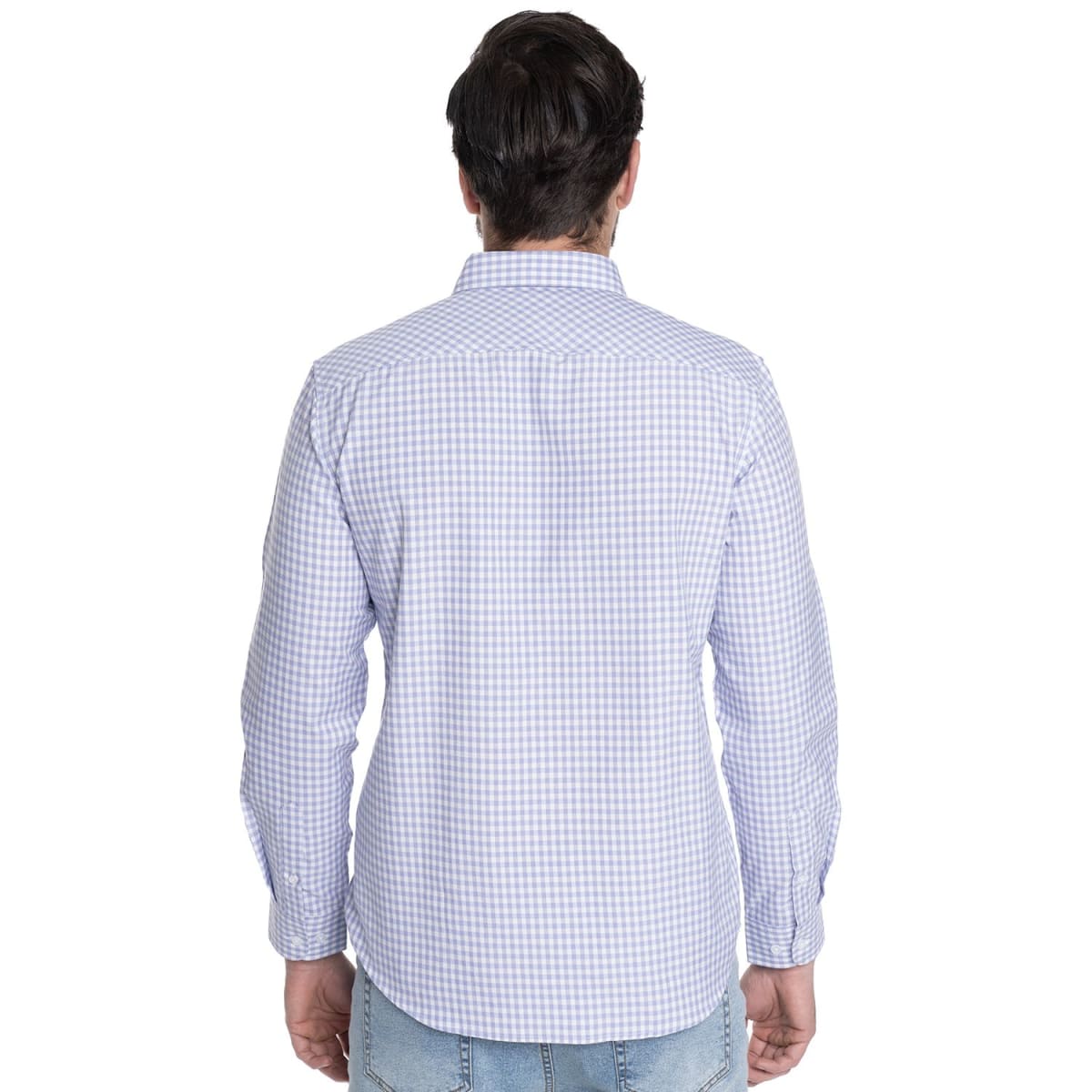 CAMISA A CUADROS PARA HOMBRE LILA V6070N5602