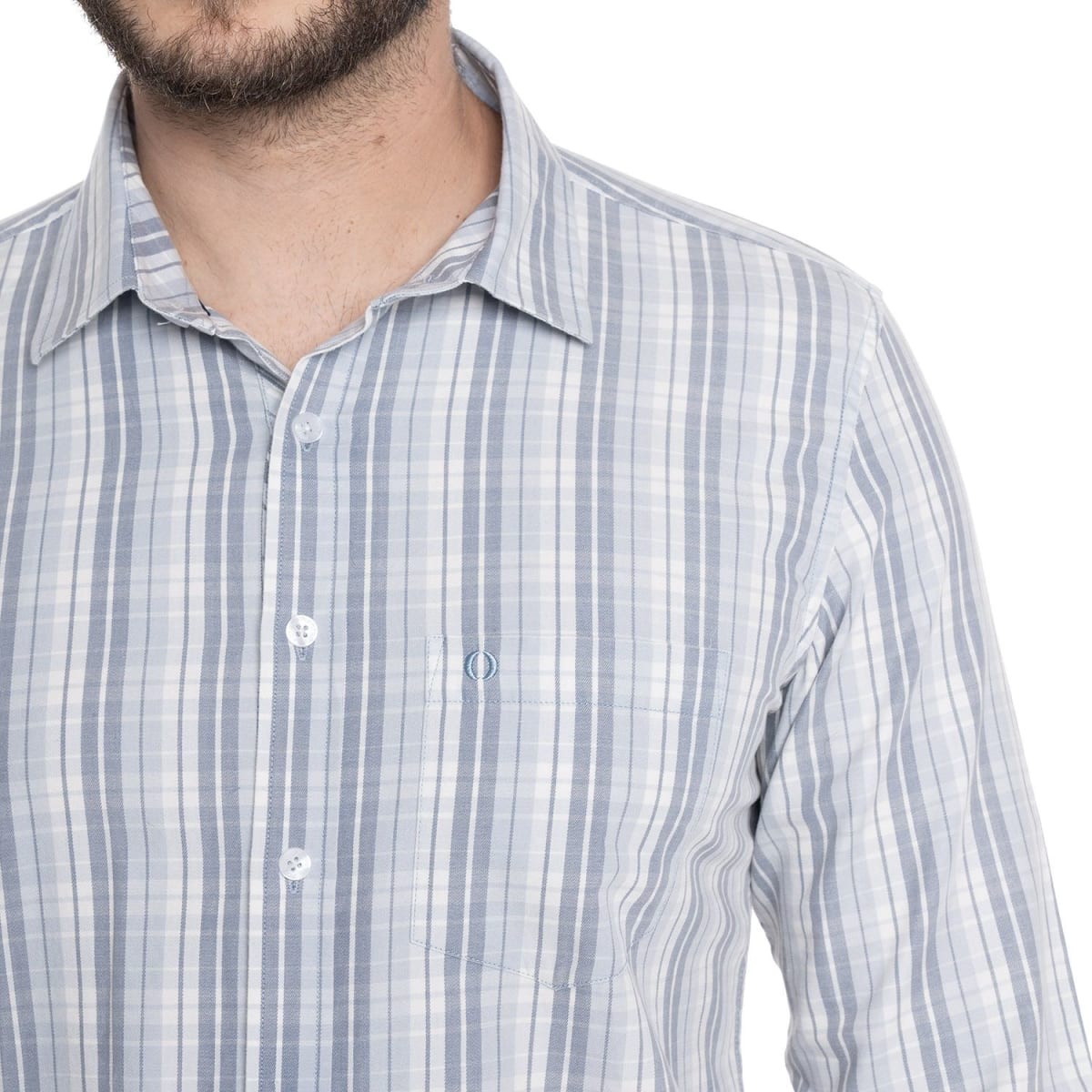 CAMISA ESCOCESA PARA HOMBRE CELESTE V6081N5703