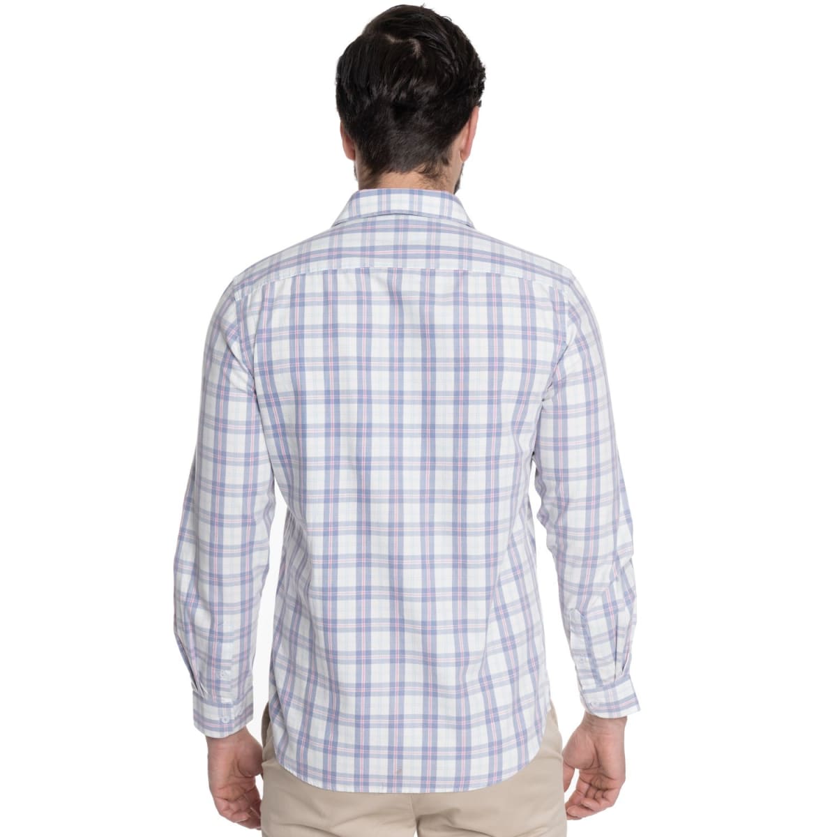CAMISA ESCOCESA PARA HOMBRE AZUL V6081N5772