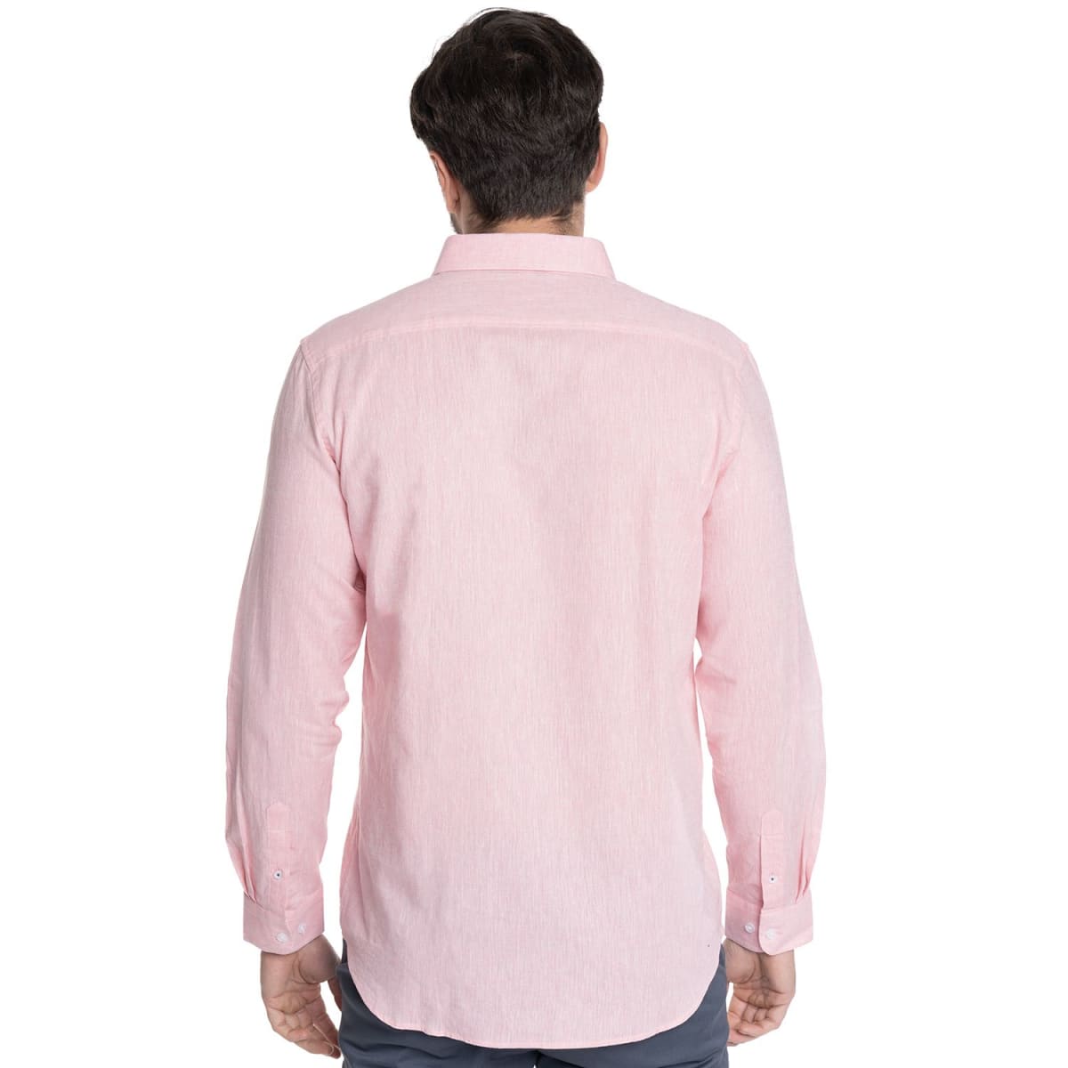 CAMISA LINO HOMBRE ROSADO CLARO V6100N0502