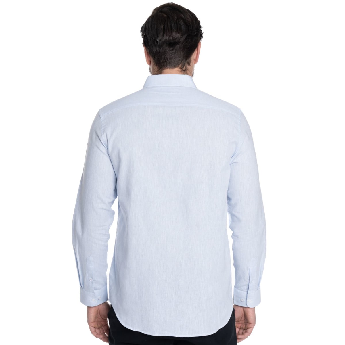 CAMISA LINO HOMBRE CELESTE V6100N0712