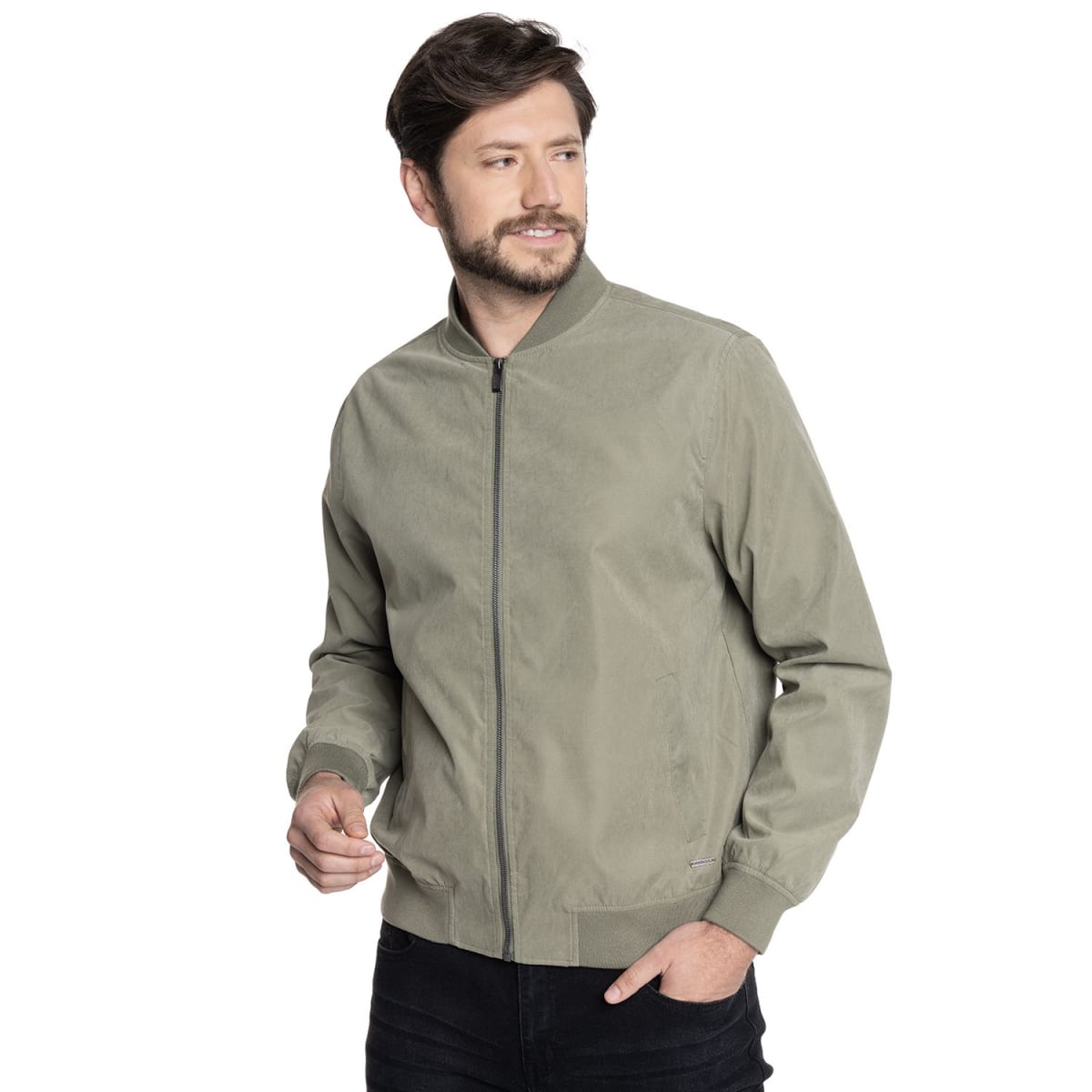 CHAQUETA BOMBER PARA HOMBRE VERDE OLIVO V6020N0961