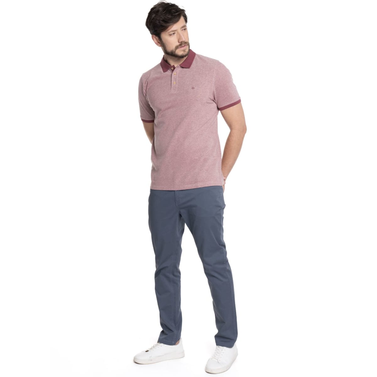 POLERAS MANGA CORTA HOMBRE PIQUE UVA V6100N5594