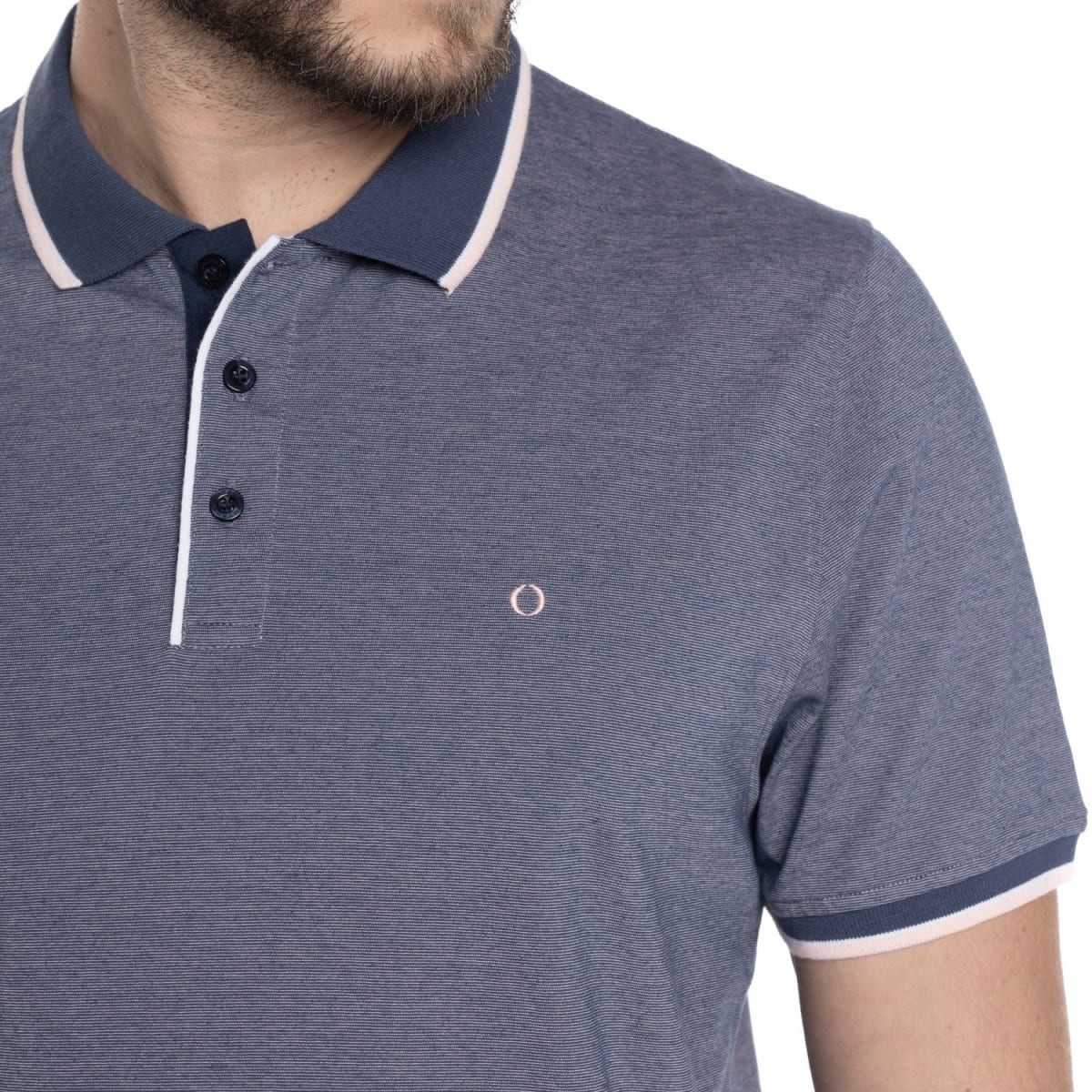 POLERAS MANGA CORTA HOMBRE AZUL PIEDRA V6110N0693