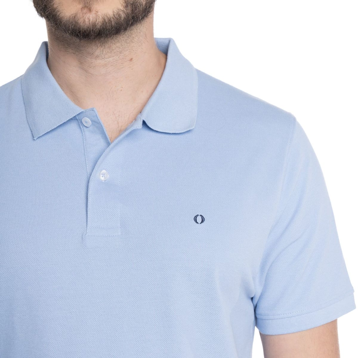 POLERAS POLO MANGA CORTA PIQUE HOMBRE CELESTE V6161N0703