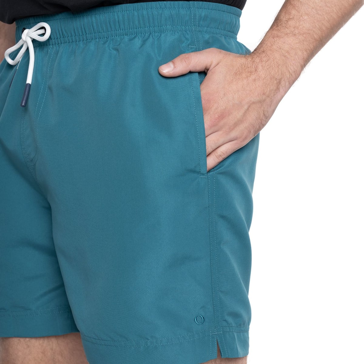 TRAJE DE BAÑO LISO HOMBRE VERDE PETROLEO V6012N0163