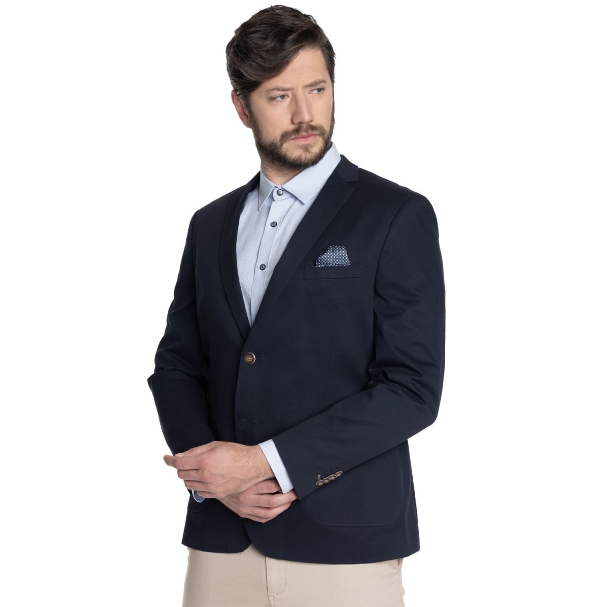 VESTON SEMI FORMAL PARA HOMBRE AZUL MARINO V6100N0791
