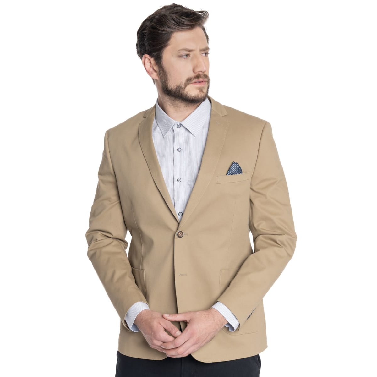 VESTON SEMI FORMAL PARA HOMBRE TOSTADO V6100N0901