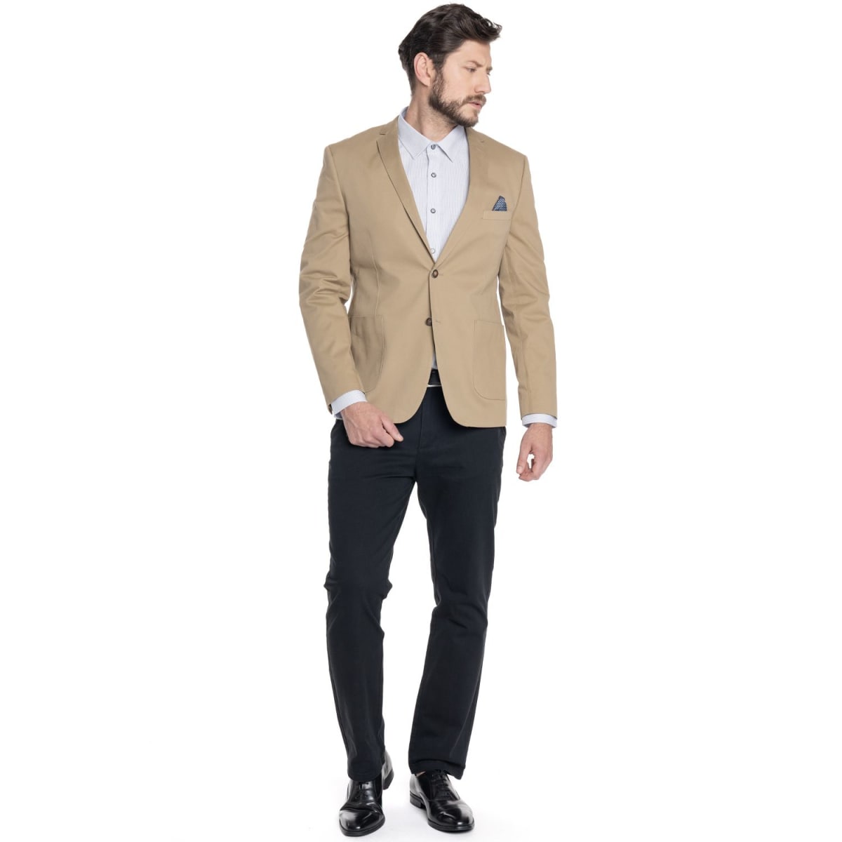 VESTON SEMI FORMAL PARA HOMBRE TOSTADO V6100N0904