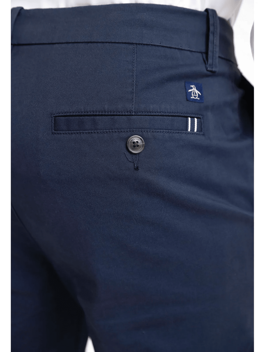 PANTALON HOMBRE ALGODON RECICLADO CHINO ELASTICADO AZUL MARINO V6001N0793