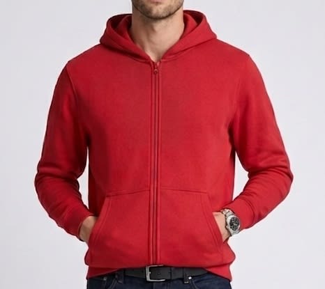 POLERON FULL ZIP TERMICO ROJO LI004N0551