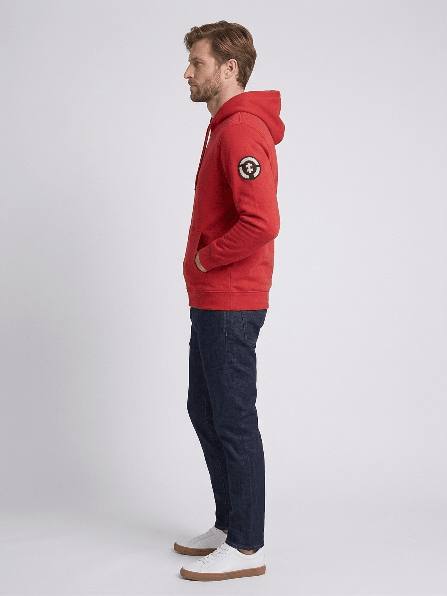 POLERON FULL ZIP TERMICO ROJO LI004N0554