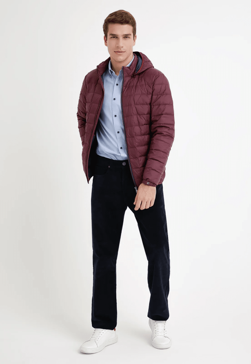 PARKA ACOLCHADA BURDEO DE PLUMA PARA HOMBRE I5000N0564