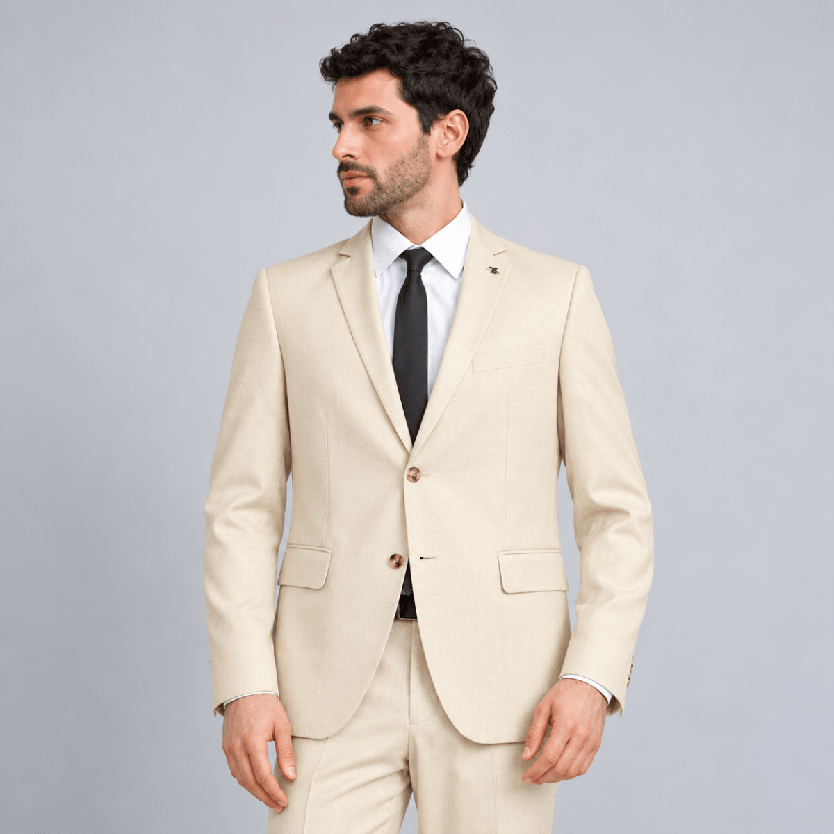 TRAJE FORMAL DE GRADUACION HOMBRE SLIM BEIGE V7000N0302