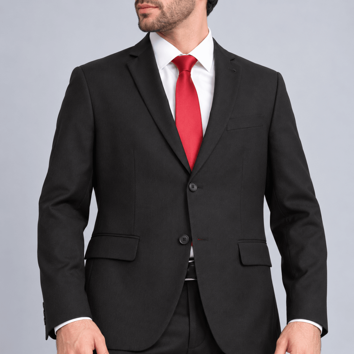 TRAJE FORMAL DE GRADUACION HOMBRE SLIM NEGRO V7000N0091