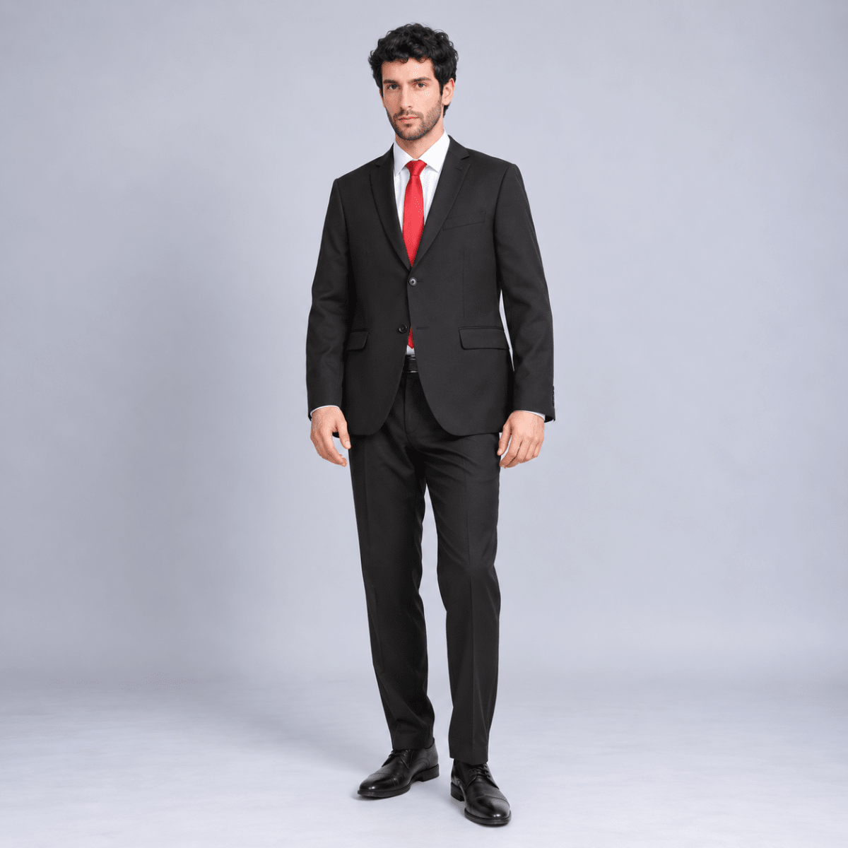 TRAJE FORMAL DE GRADUACION HOMBRE SLIM NEGRO V7000N0093