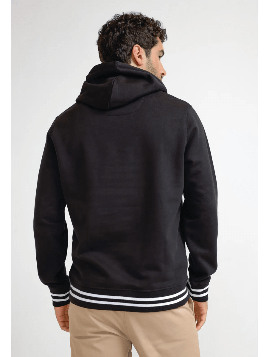 POLERON CON CAPUCHA HOMBRE NEGRO V6003N0092