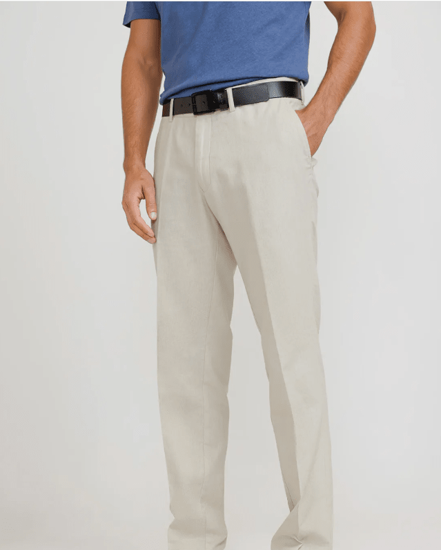 PANTALON HOMBRE DE LINO CRUDO V6000N0351