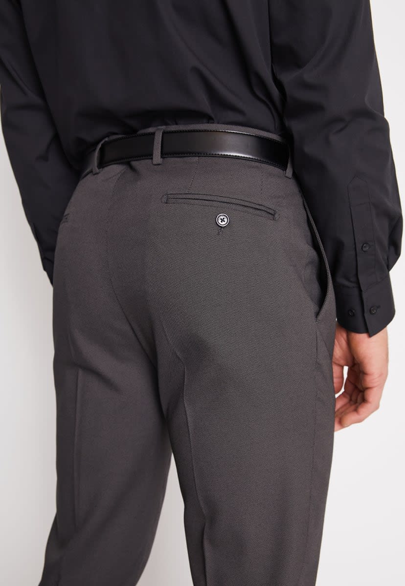 TRAJE EJECUTIVO GRIS TEXTURADO PARA HOMBRE - MODELO V6000N0037