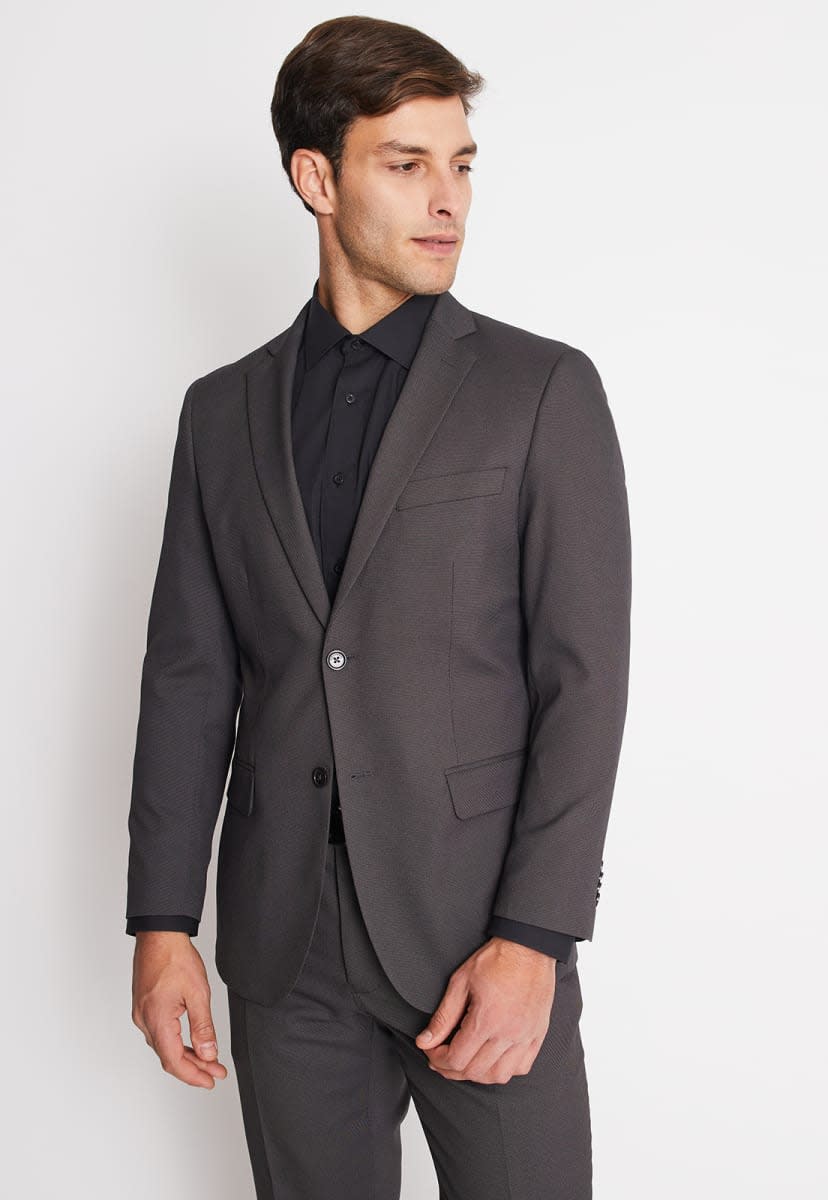TRAJE EJECUTIVO GRIS TEXTURADO PARA HOMBRE - MODELO V6000N0032