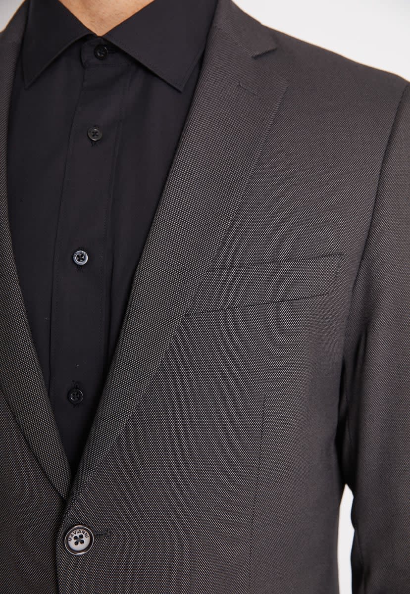 TRAJE EJECUTIVO GRIS TEXTURADO PARA HOMBRE - MODELO V6000N0034