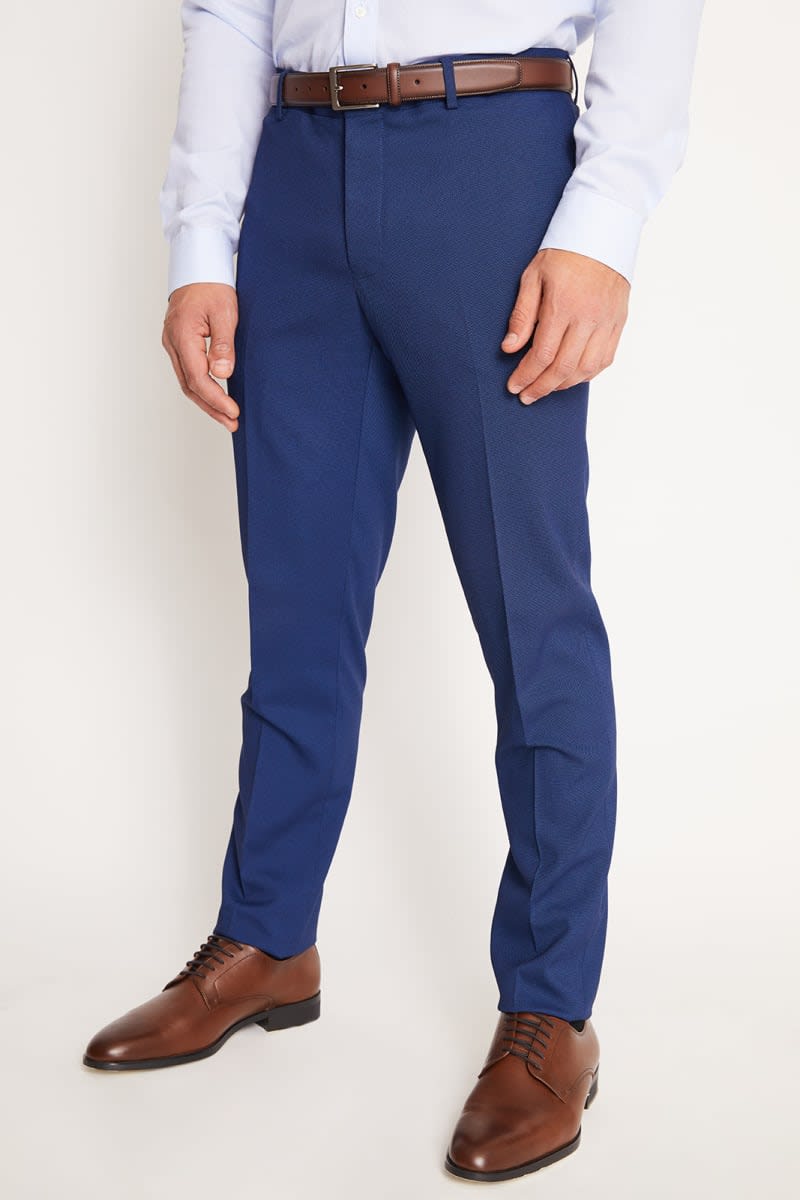 TRAJE EJECUTIVO AZULINO TEXTURADO PARA HOMBRE - MODELO V6000N0764
