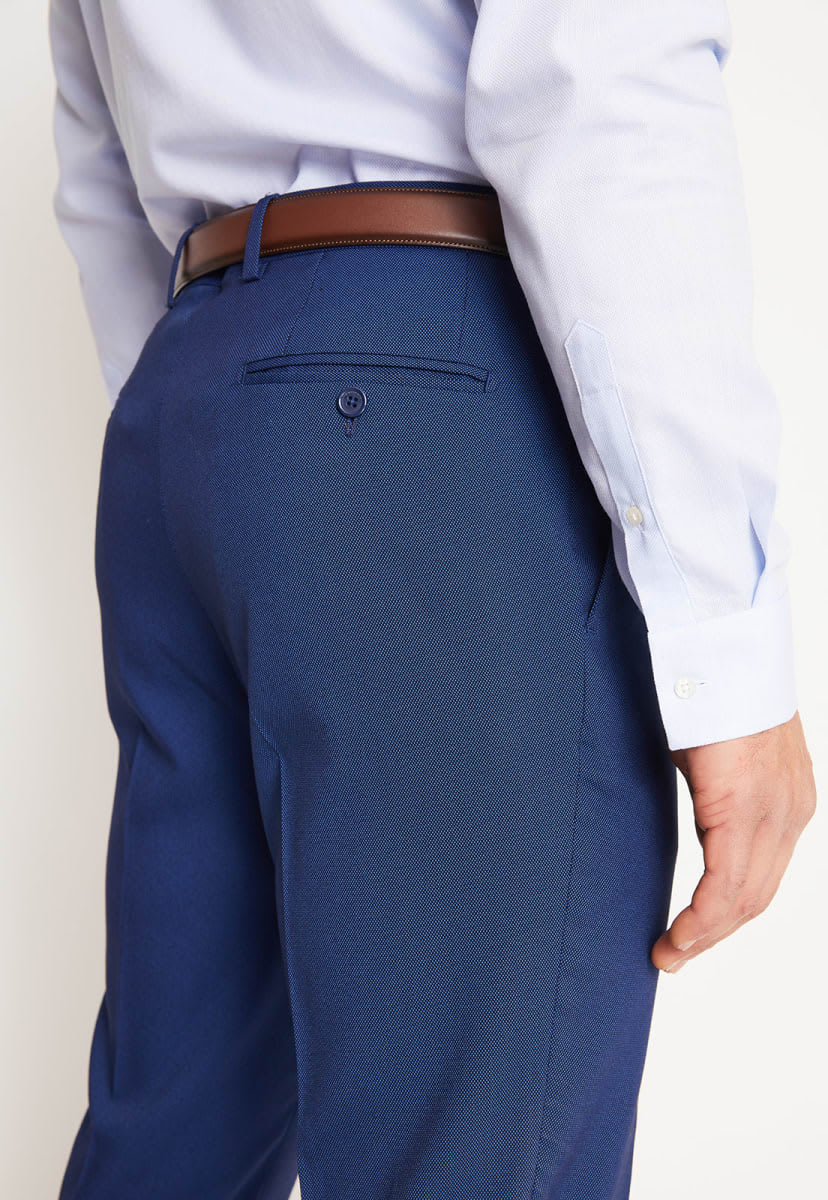 TRAJE EJECUTIVO AZULINO TEXTURADO PARA HOMBRE - MODELO V6000N0766