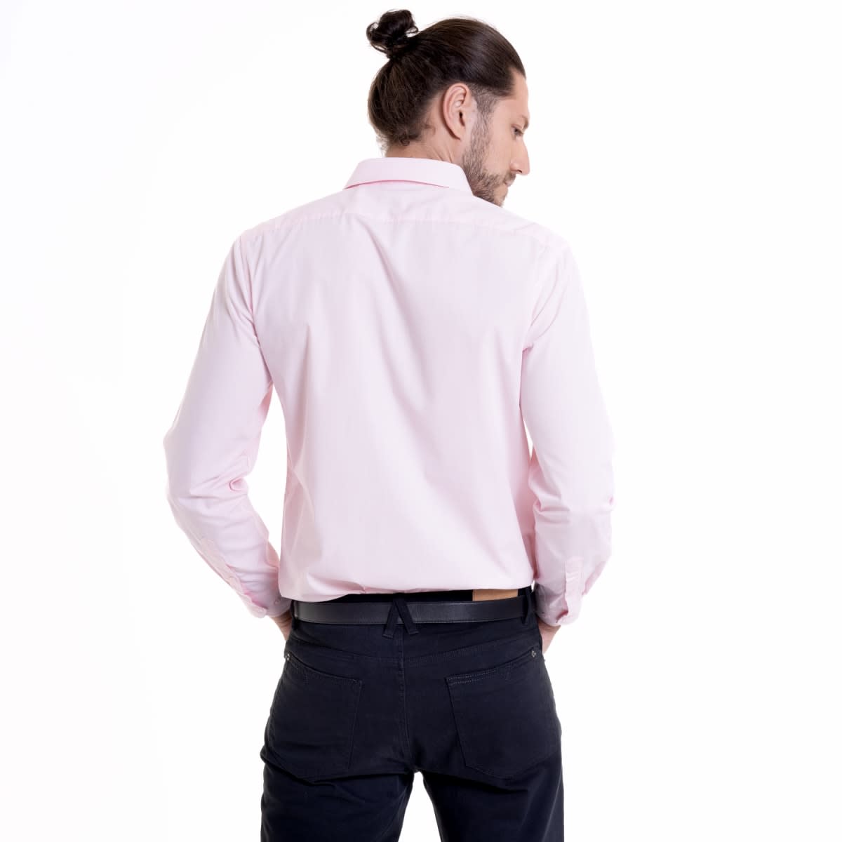 CAMISA LISA TAILORED FIT HOMBRE ROSADO CLARO LI060N0502
