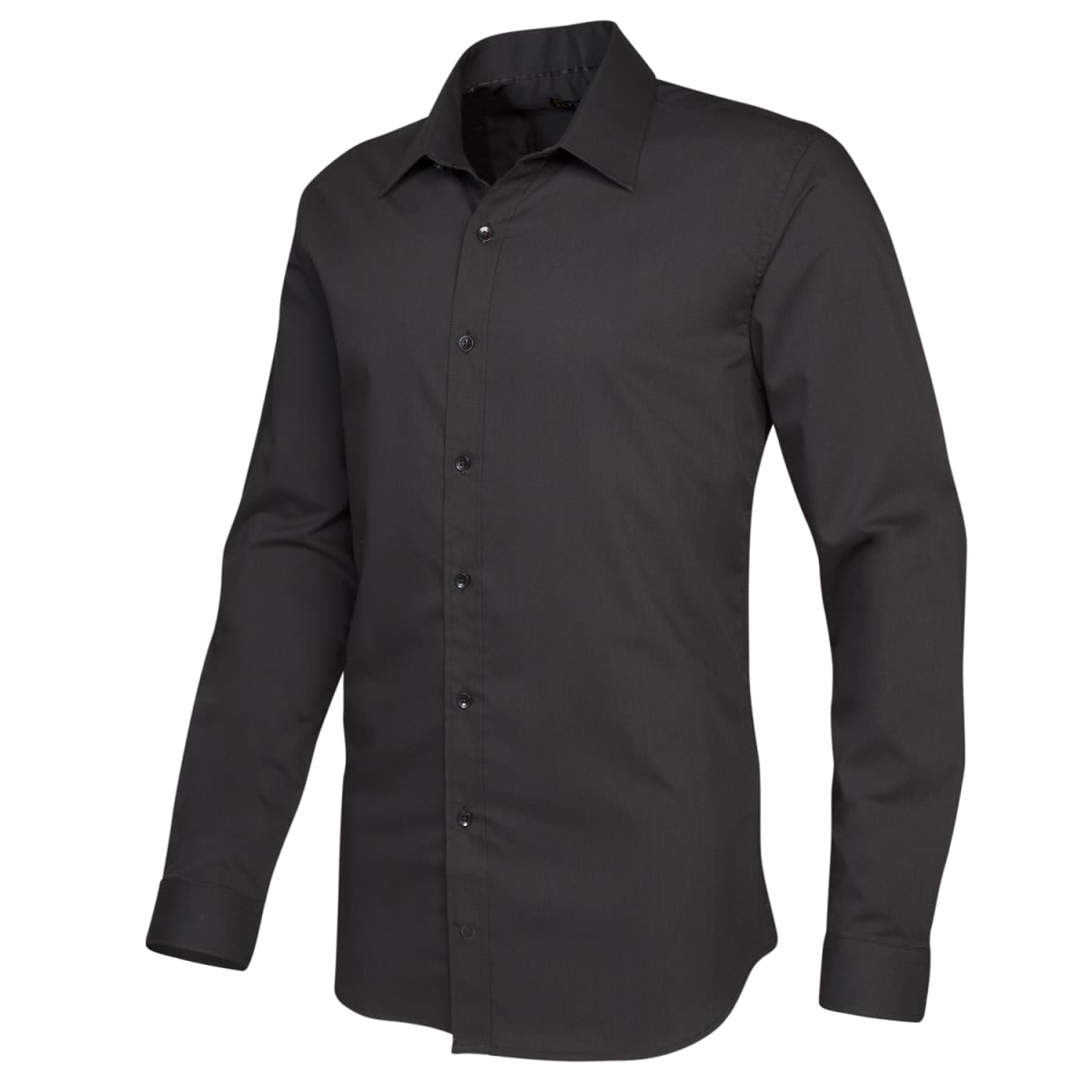 CAMISA LISA TAILORED FIT HOMBRE NEGRO LI060N0093