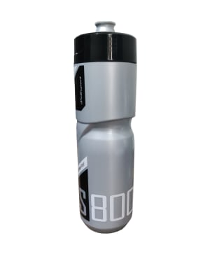 Botella Ciclismo Polisport 800ml Caramañolas Bpa Free Plateada-Negra1