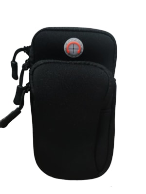 Bolso Deportivo para Brazo de Neopreno Impermeable Negro