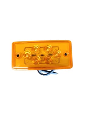 Foco Vicera Ambar Para Camiones Americanos Columbia - 12v -Medidas: 11.5x5.7 - Luz Fija
