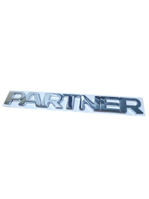 Emblema Cromado “PARTNER” – 21 cm | Accesorio Exterior para Peugeot