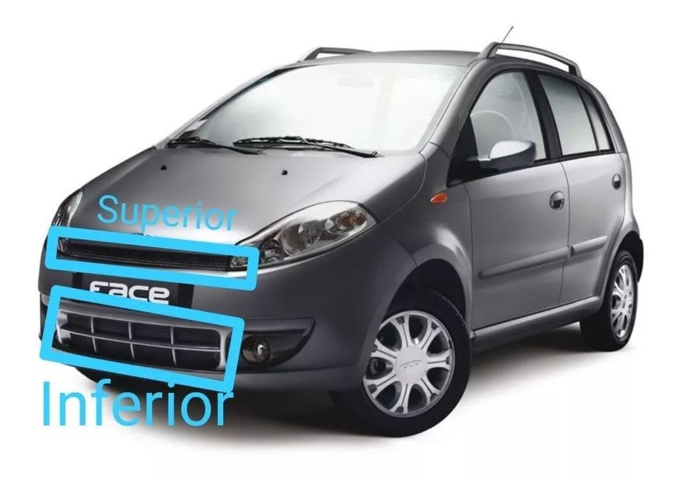 Rejillas De Parachoque Chery Face Sup/inf2