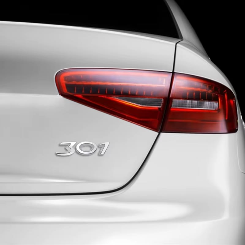 Emblema/Logo 3D Metálico para Peugeot 301 - 10cm3