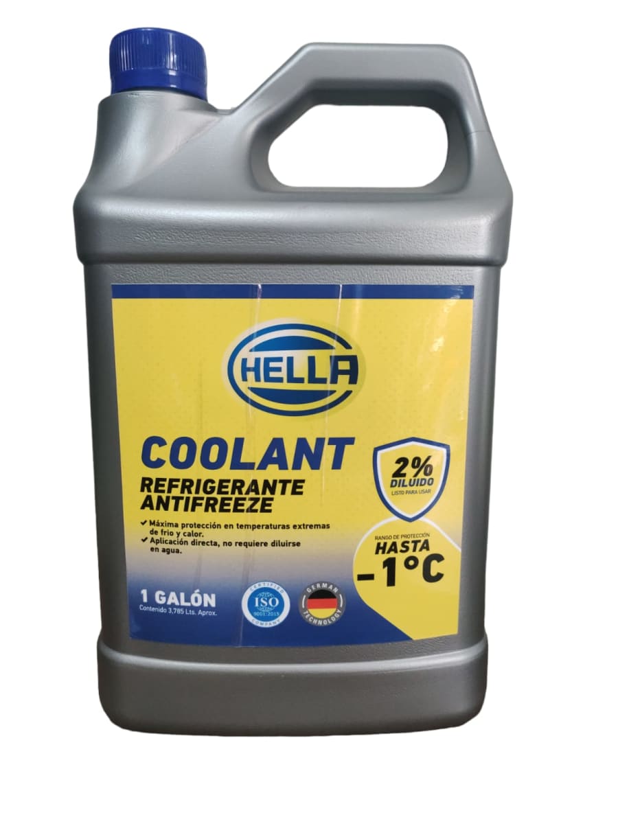Refrigerante Radiador Coolant (-1°) Galón 3.7 Litros 0