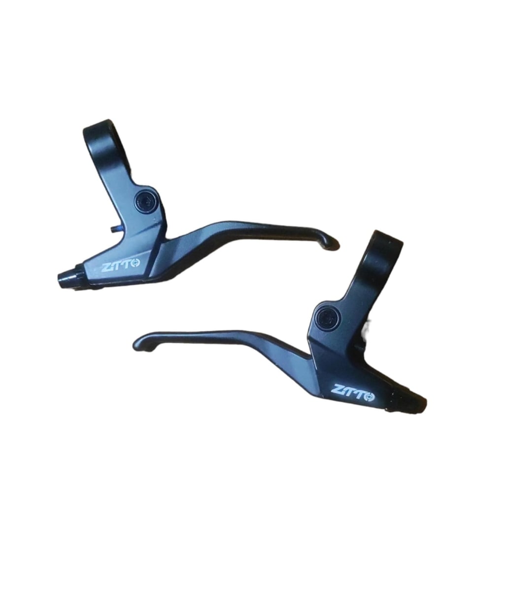 Manillas De Freno Bicicleta Ztto Mtb Aluminio Negra (el Par) 4