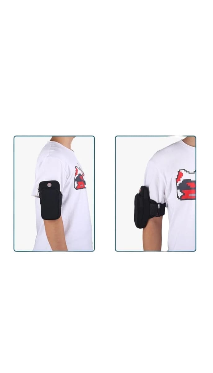 Bolso Deportivo para Brazo de Neopreno Impermeable Negro5