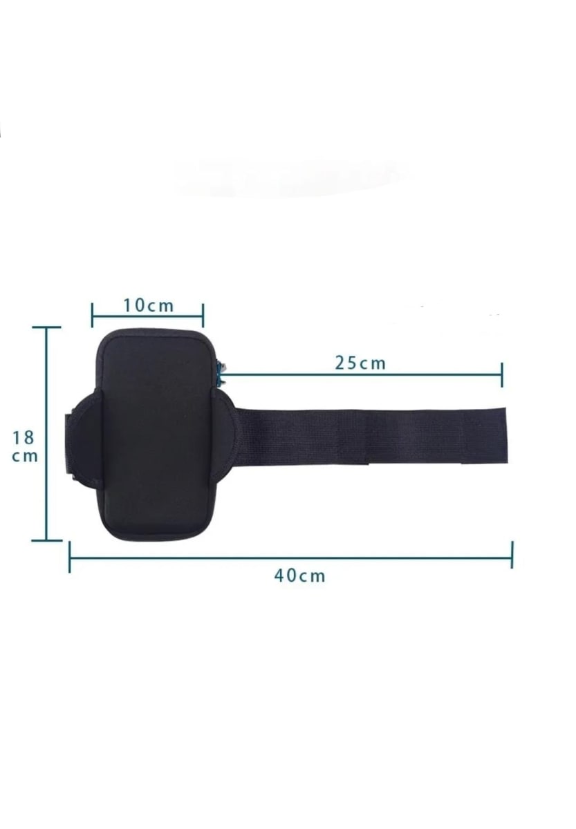 Bolso Deportivo para Brazo de Neopreno Impermeable Negro4