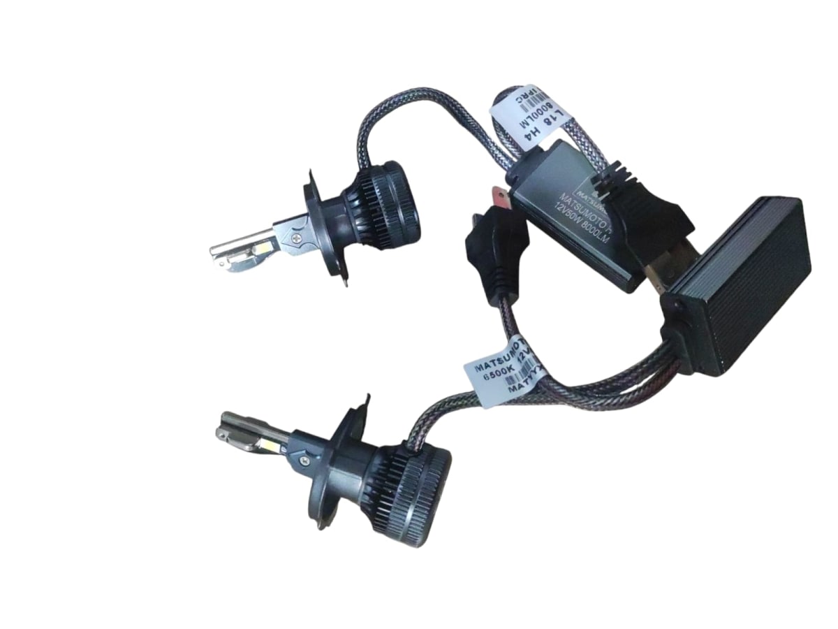 Set Ampolletas super Led h4 L18 8000 lumenes 1