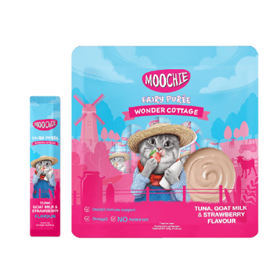 Moochie Lickable Pack - Tuna, Goat Milk & Strawberry