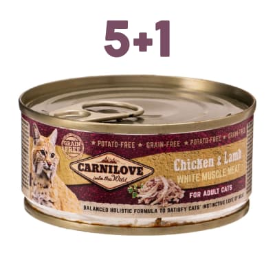 Carnilove - Chicken & Lamb 5+1