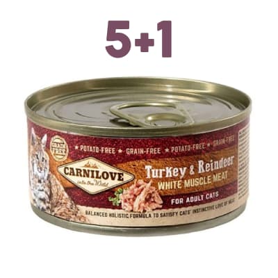 Carnilove - Turkey & Reindeer 5+1
